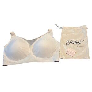 Forlest Beige Wireless Bra 4XL Storage Bag & Extra Hooks Supportive Design